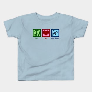 Peace Love Hang Gliding Kids T-Shirt